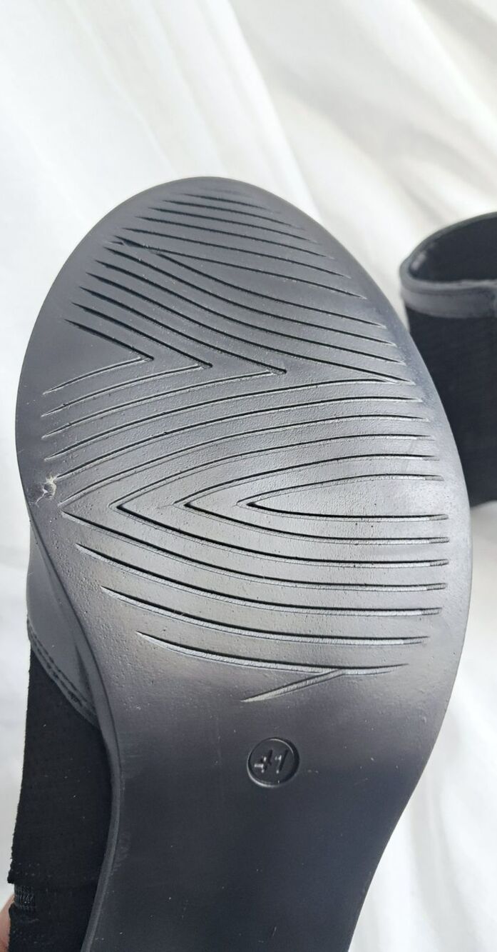 New Girotti Block Heel Booties 29433 Black Suede Leather Size 41 US 10 - Picture 10 of 11